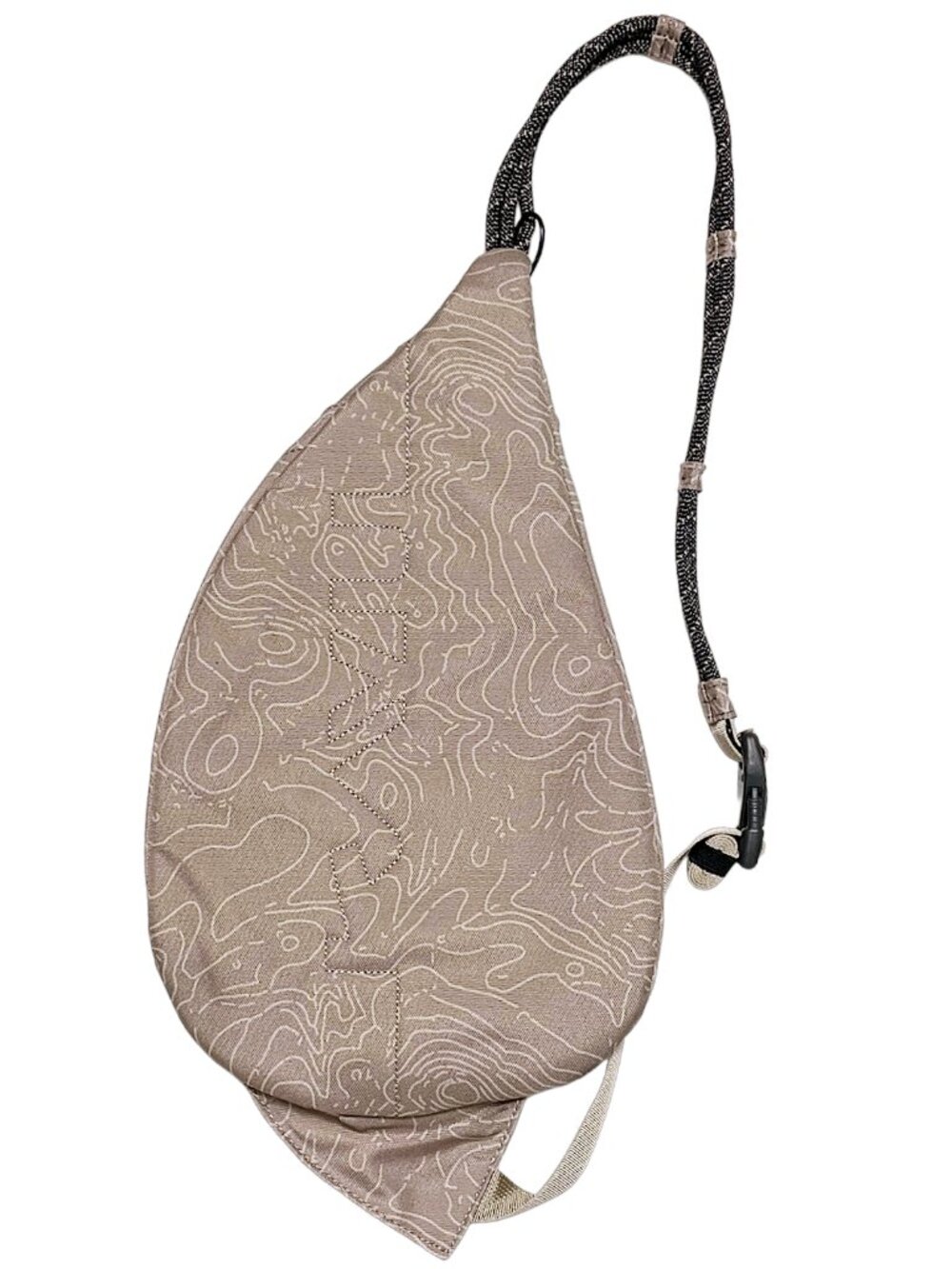 KAVU Mini Rope Sling Bag Taupe Topo Crossbody Backpack NWT - Picture 5 of 10